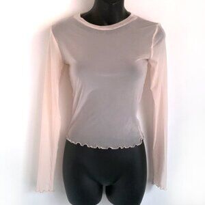 Forever 21 Sheer Long Sleeve Top